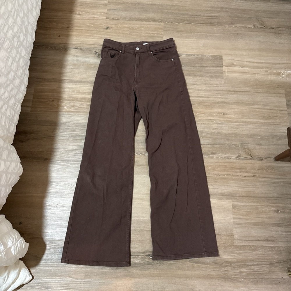 H&M Dark Brown Flare Jeans